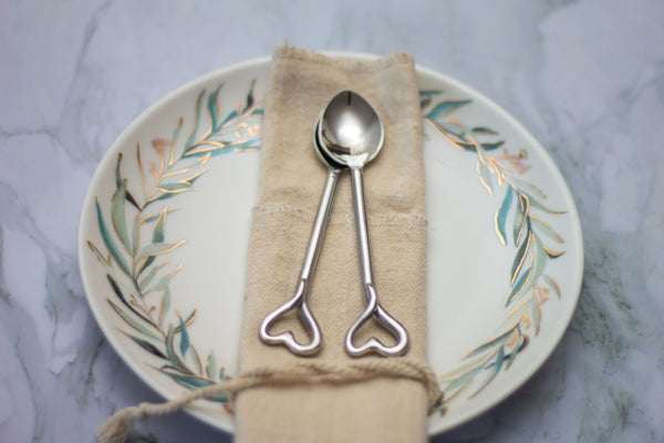 Amour Coffee and Dessert Spoons Set