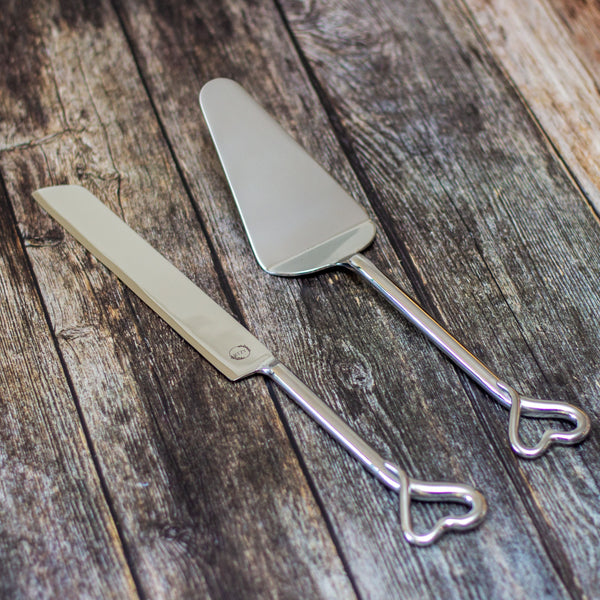 Amour Cake Knife and Server Set