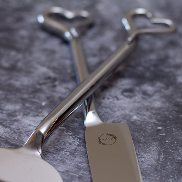 Amour Cake Knife and Server Set