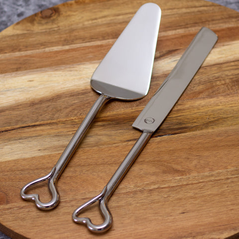 Amour Cake Knife and Server Set